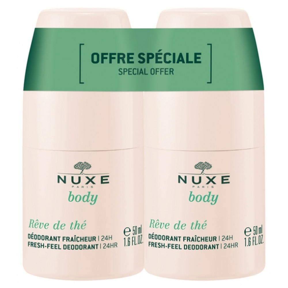 'Rêve De Thé Fraîcheur 24H' Roll-On Deodorant - 50 ml, 2 Pieces