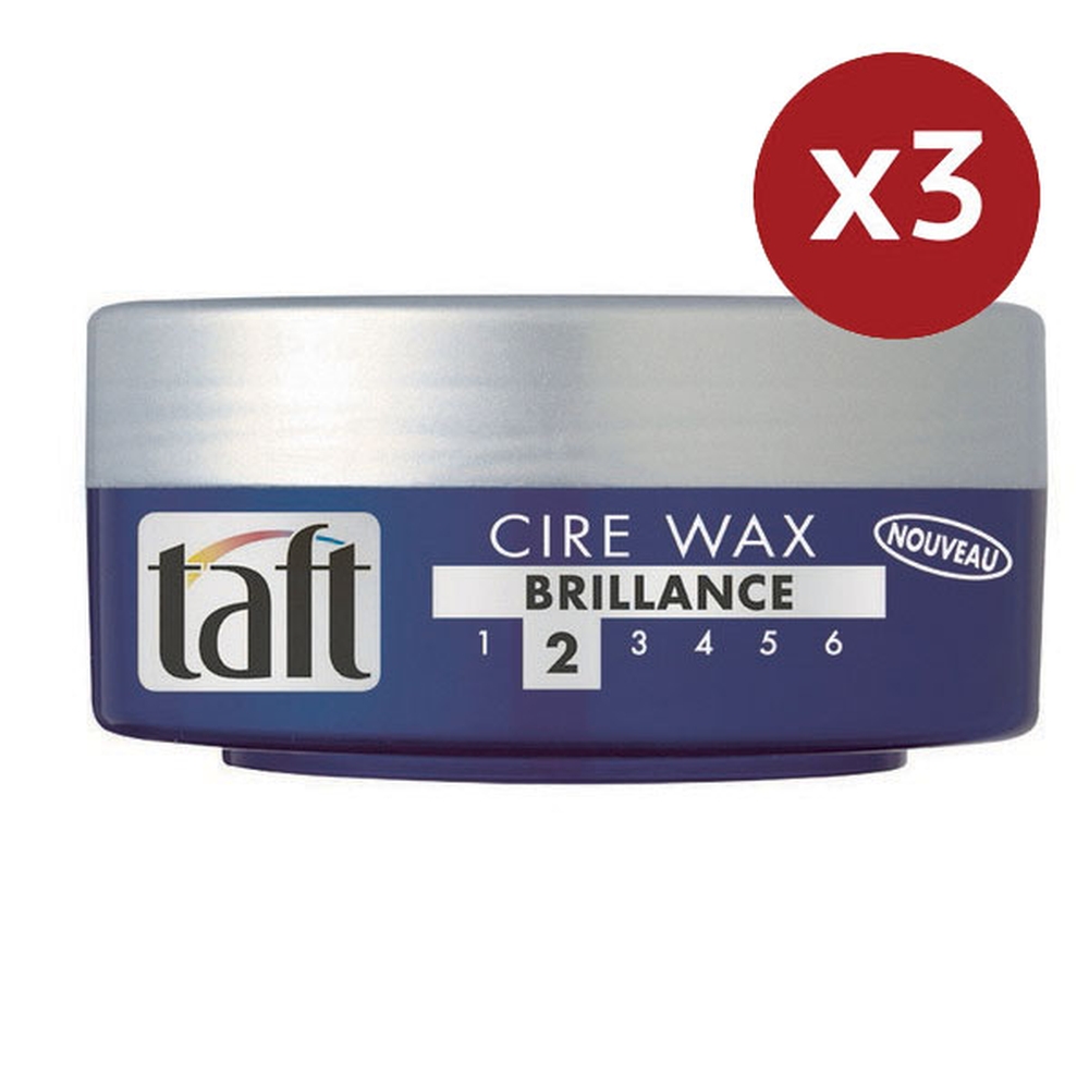 Cire pour cheveux 'Brillance 2' - 75 ml, 3 Pack