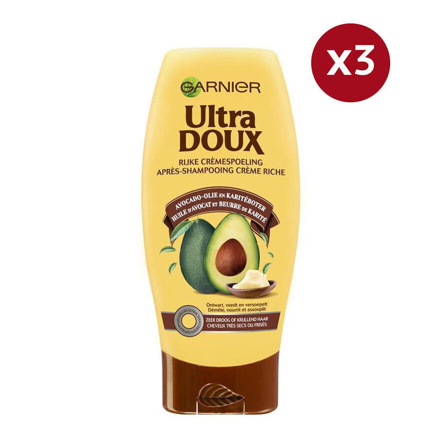 'Huile d'Avocat et Beurre de Karité' Conditioner - 250 ml, 3 Pack