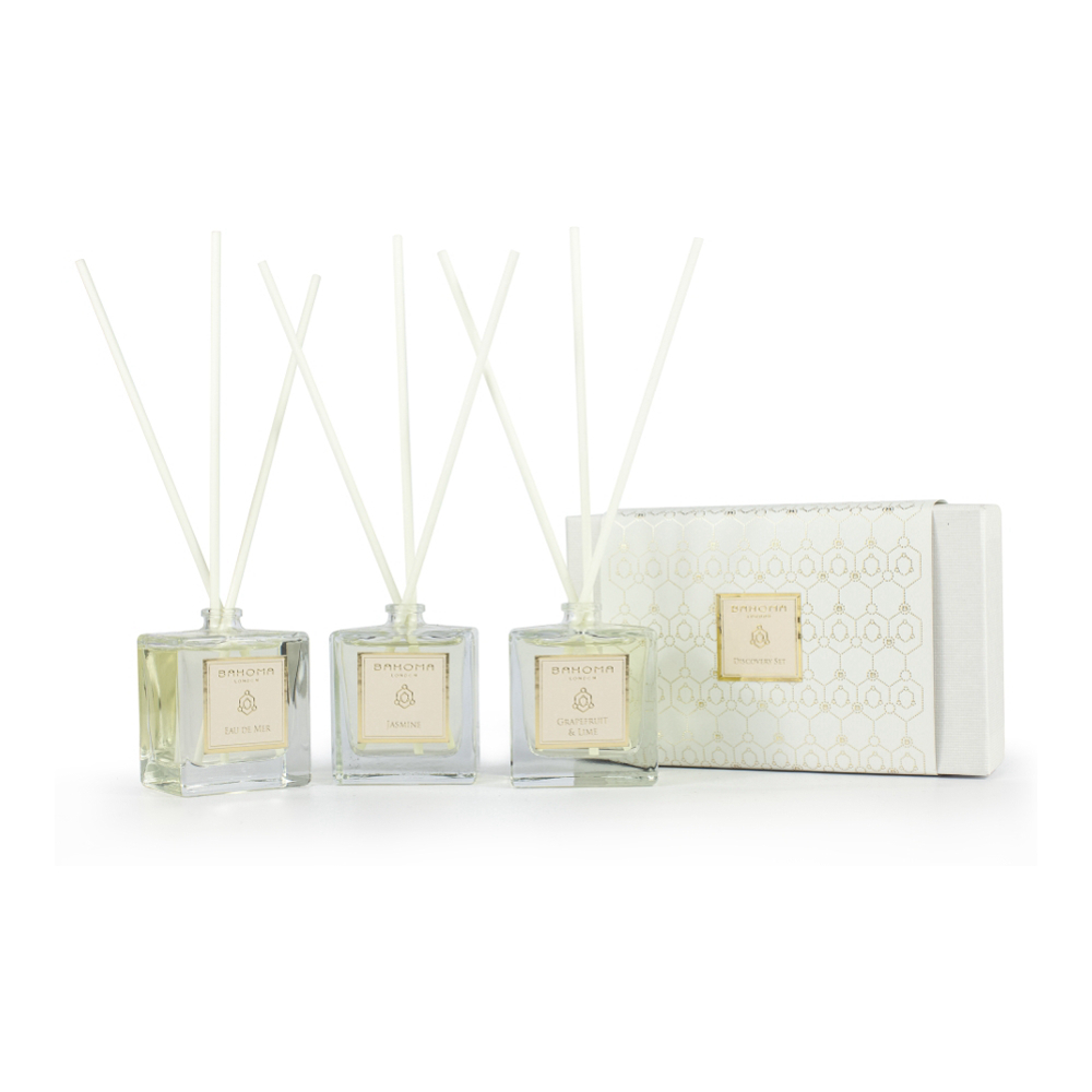 Diffuser Set - Grapefruit & Lime, Jasmine, Sea Water 50 ml, 3 Pieces