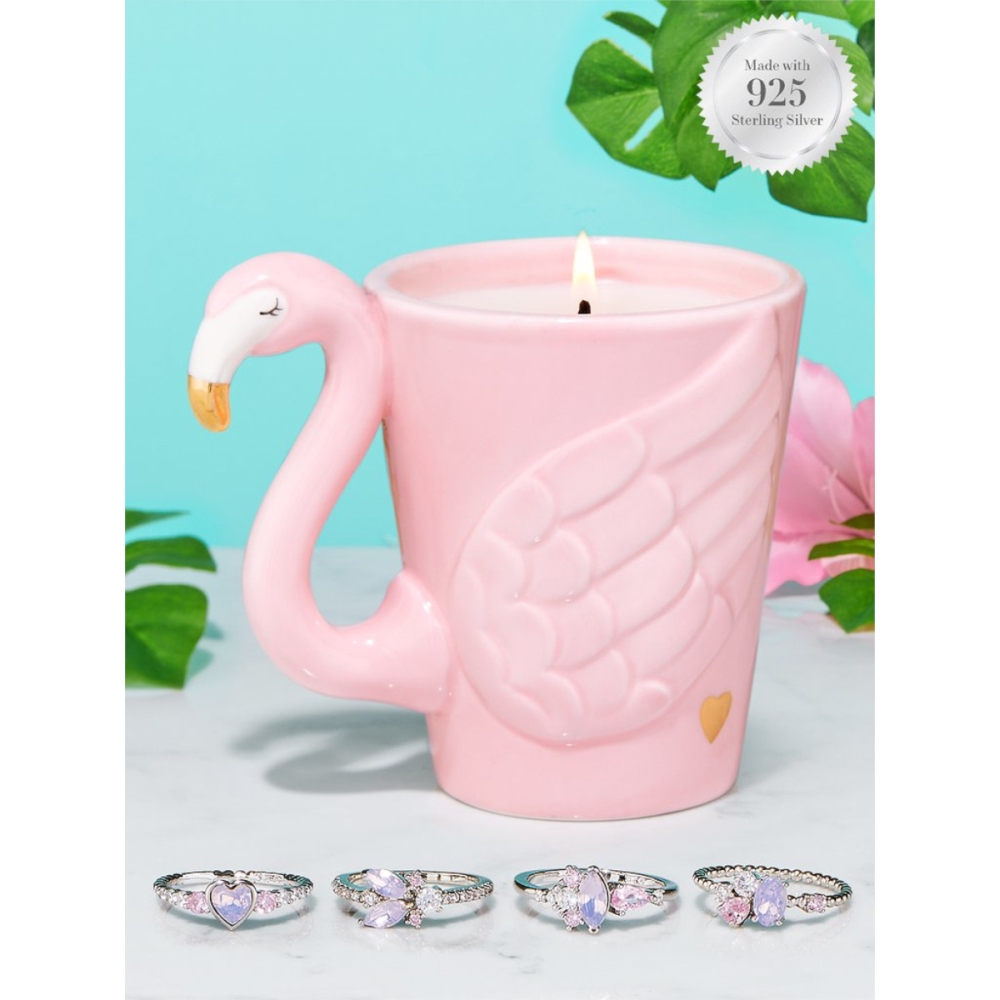 Women's 'Flamingo' Scented Candle Set