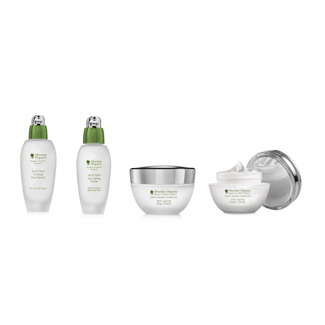 Coffret de soins de la peau 'Routine raffermissante Bio à l'Aloe Vera' - 4 Pièces