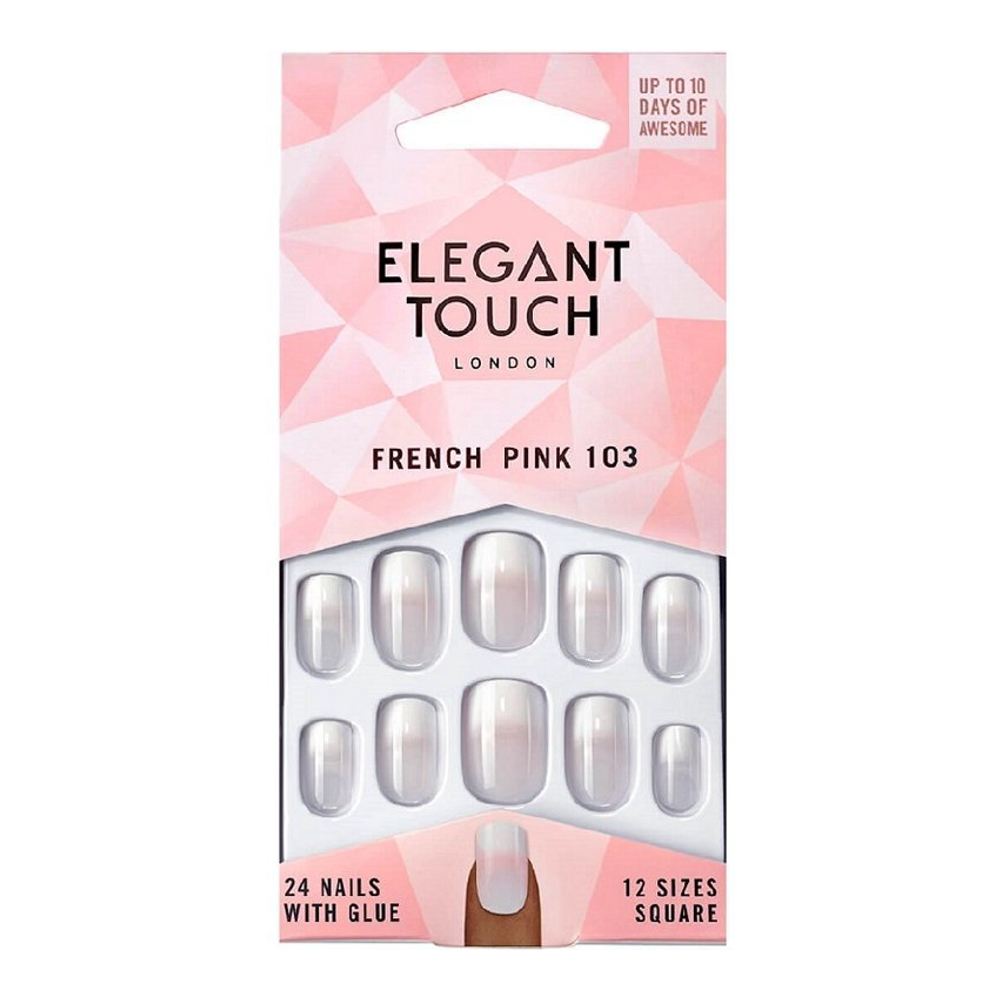 'French Pink' Fake Nails - 103 M