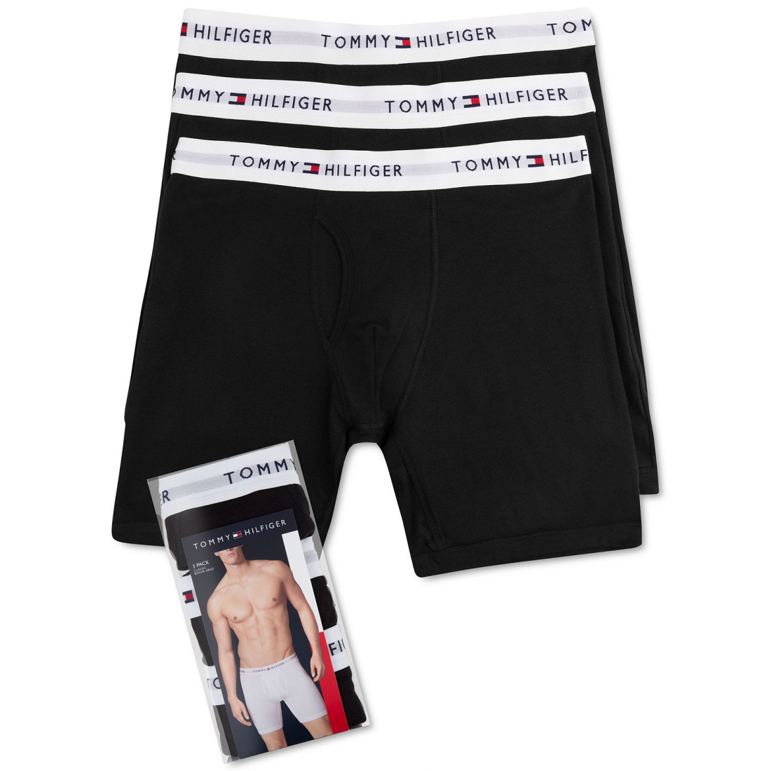 '3-Pk. Classic Cotton Boxer Briefs' pour Hommes