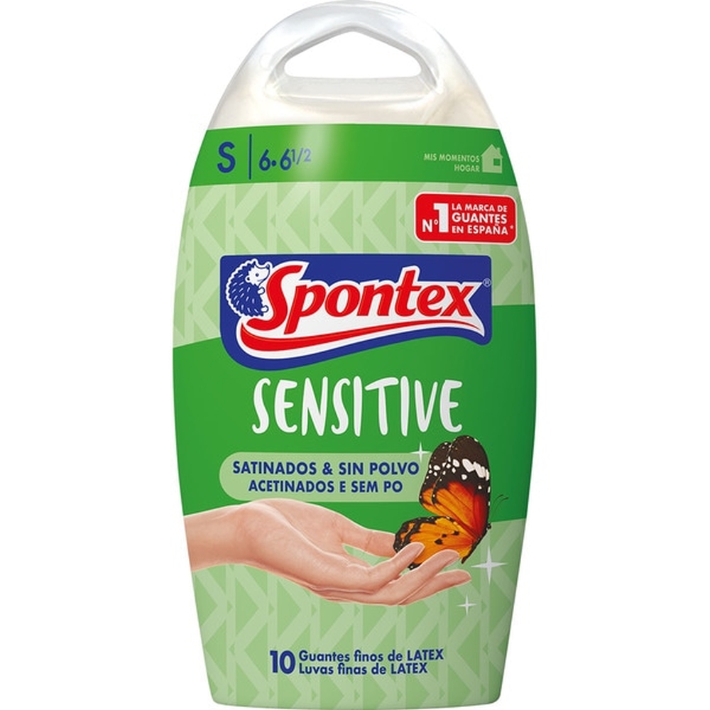 'Latex Sensitive Second Skin' Cleaning Gloves - S 10 Pieces