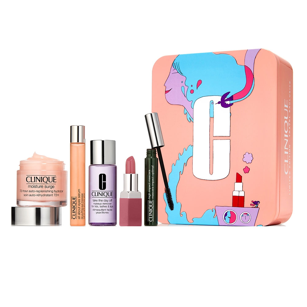 Coffret de soins de la peau 'Jet Set Arrive Glowin' - 5 Pièces