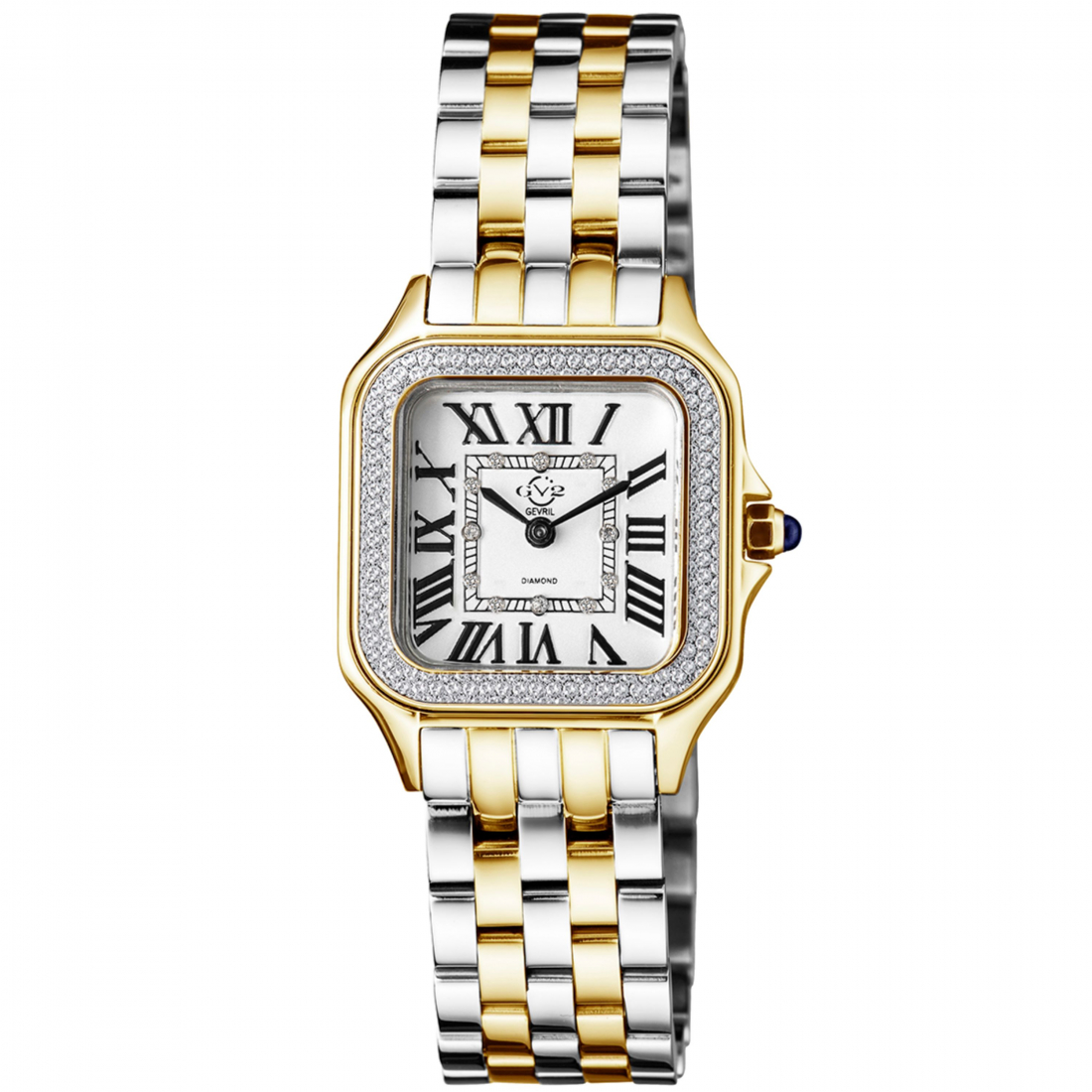 GV2 Milan Women's Silver Dial IPYG And Stainless Steel Watch