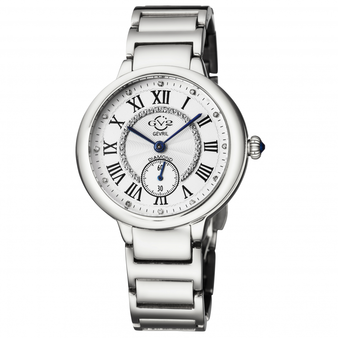 Women's Rome Silver Dial Stainless Steel Watch