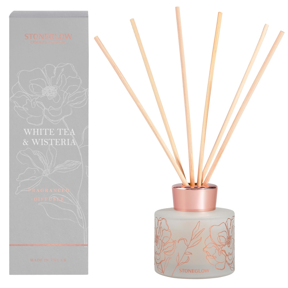 'Day Flower White Tea & Wisteria' Schilfrohr-Diffusor - 120 ml