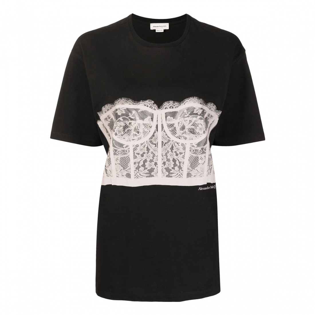 T-shirt 'Lace Corset' pour Femmes