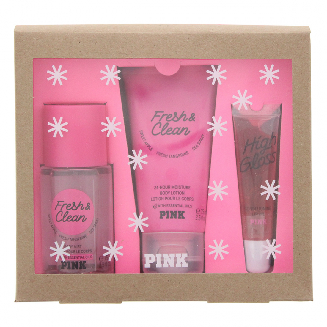 Coffret Cadeau 'Pink' - 3 Pièces