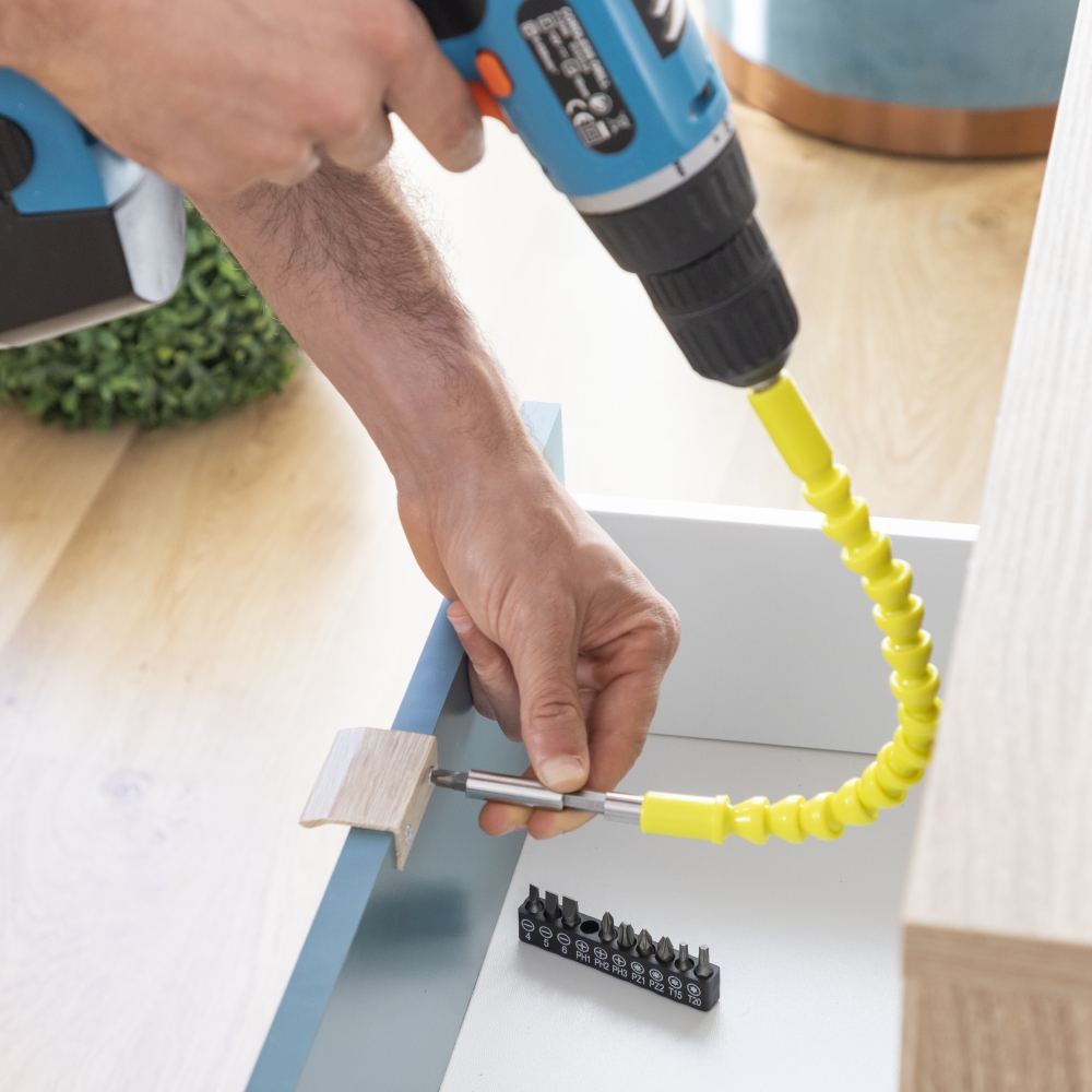 Flexible Magnetic Screwdriver Extender With Accessories Drillex