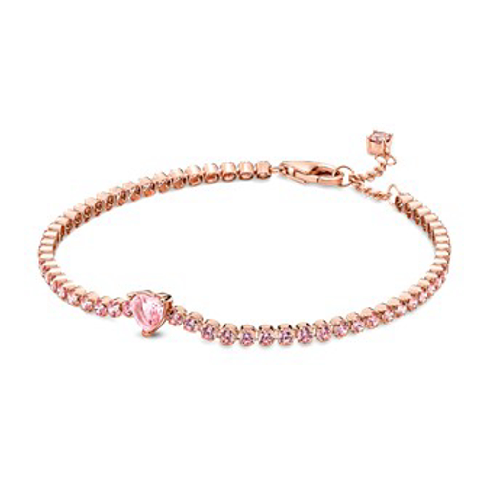 Bracelet 'Sparkling Heart Tennis' pour Femmes