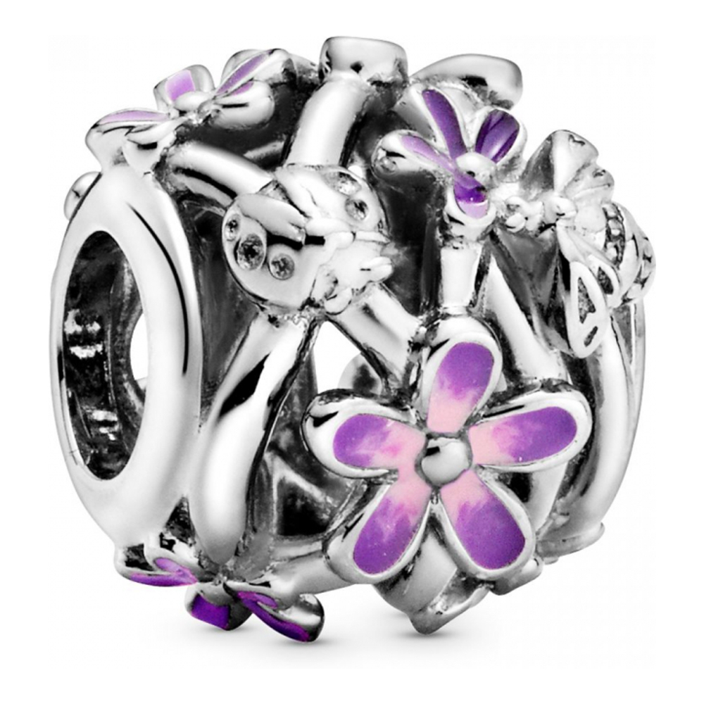 'Purple Daisy' Charm für Damen