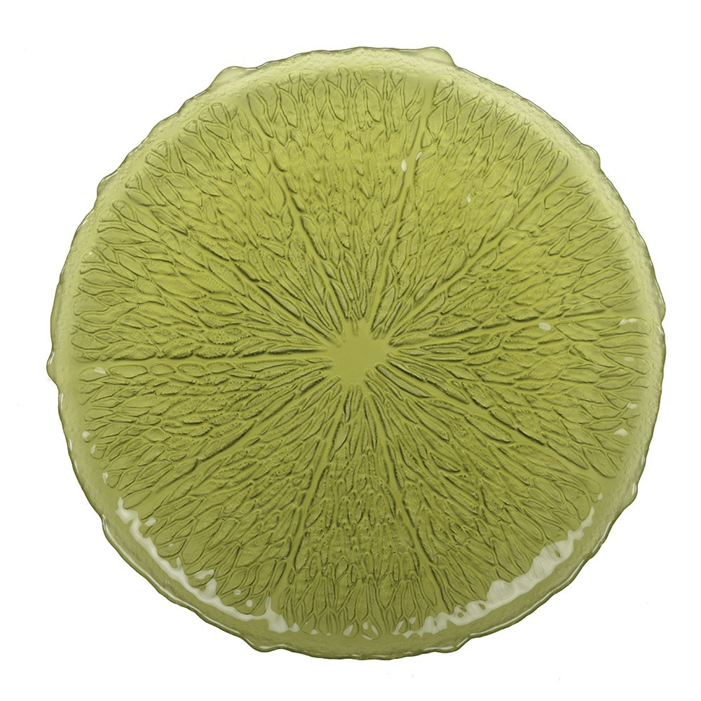 Assiette Plate Verte 28Cm - Citron