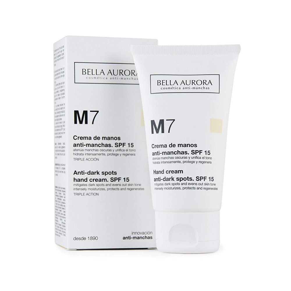 Crème pour les mains 'M7 Anti Dark Spots SPF15' - 75 ml