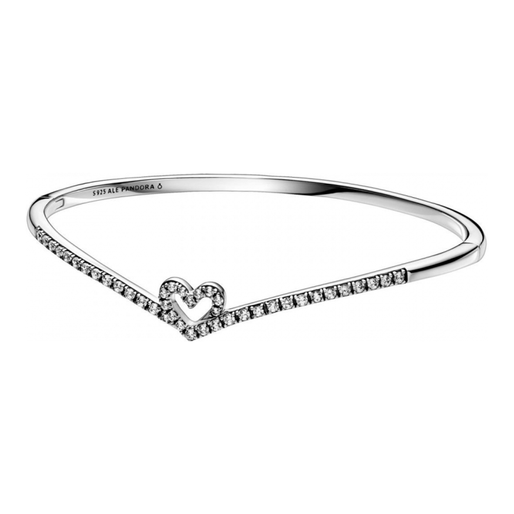 Bangle 'Heart And Wishbone' pour Femmes