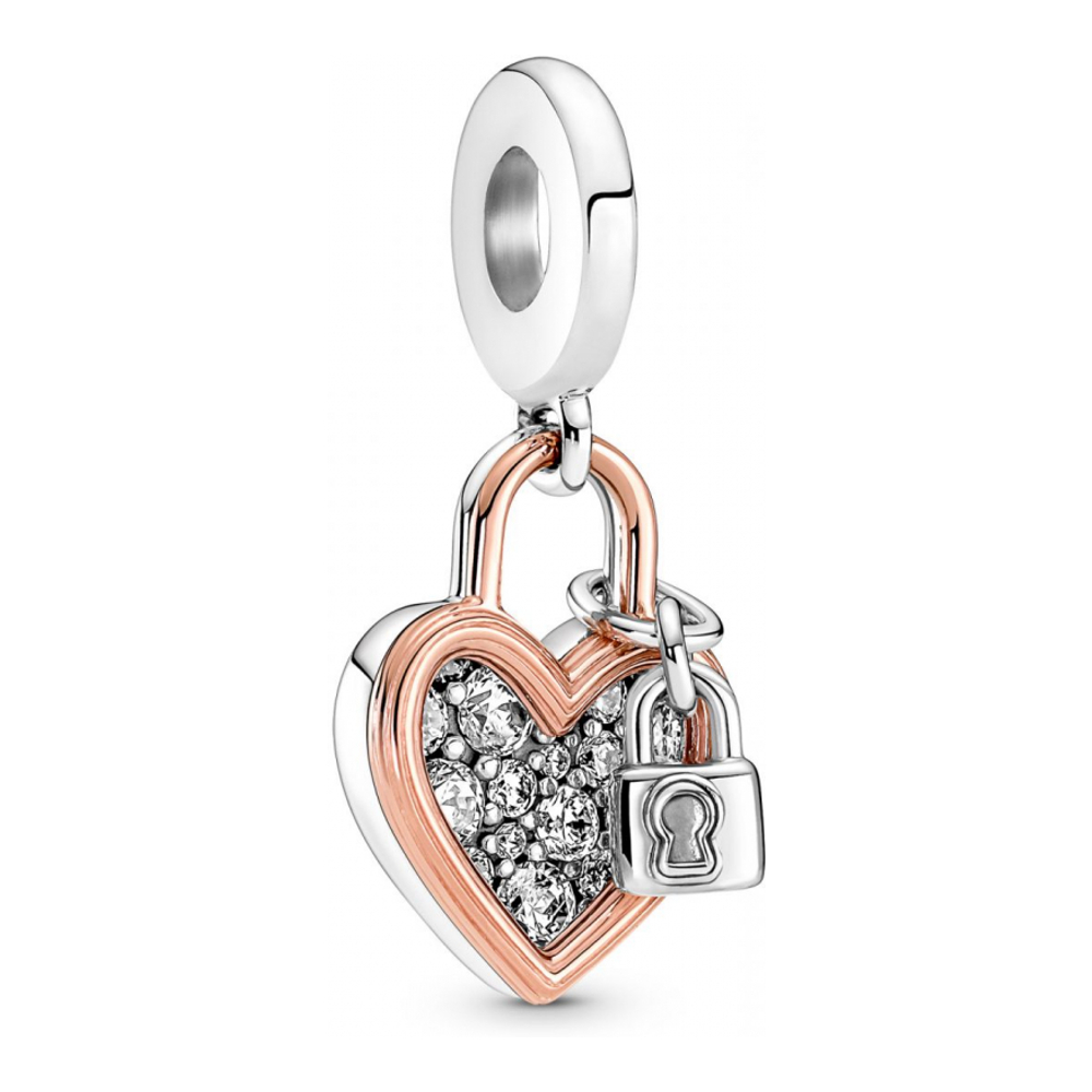 Women's 'Heart Padlock' Charm