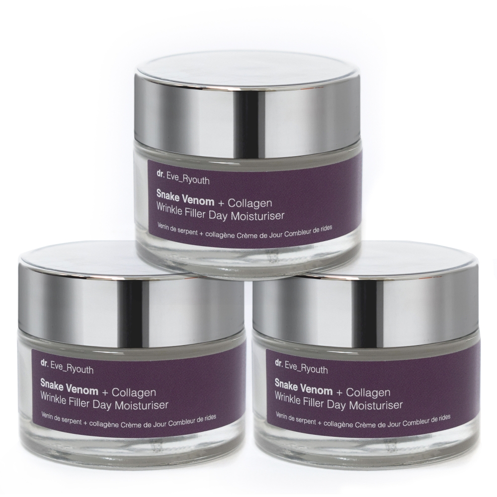 'Snake Venom & Collagen Wrinkle Filler' Day Cream - 50 ml, 3 Pieces