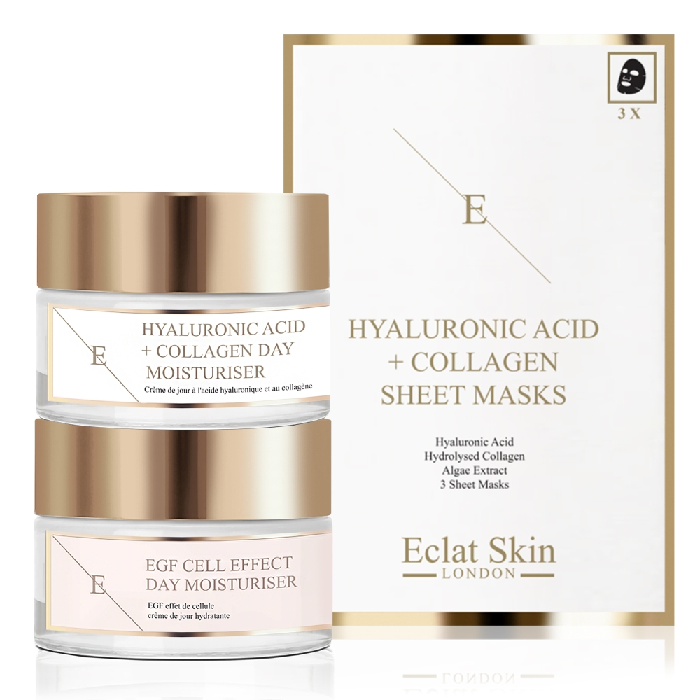 Coffret de soins de la peau 'EGF Cell Effect + Hyaluronic Acid & Collagen' - 3 Pièces