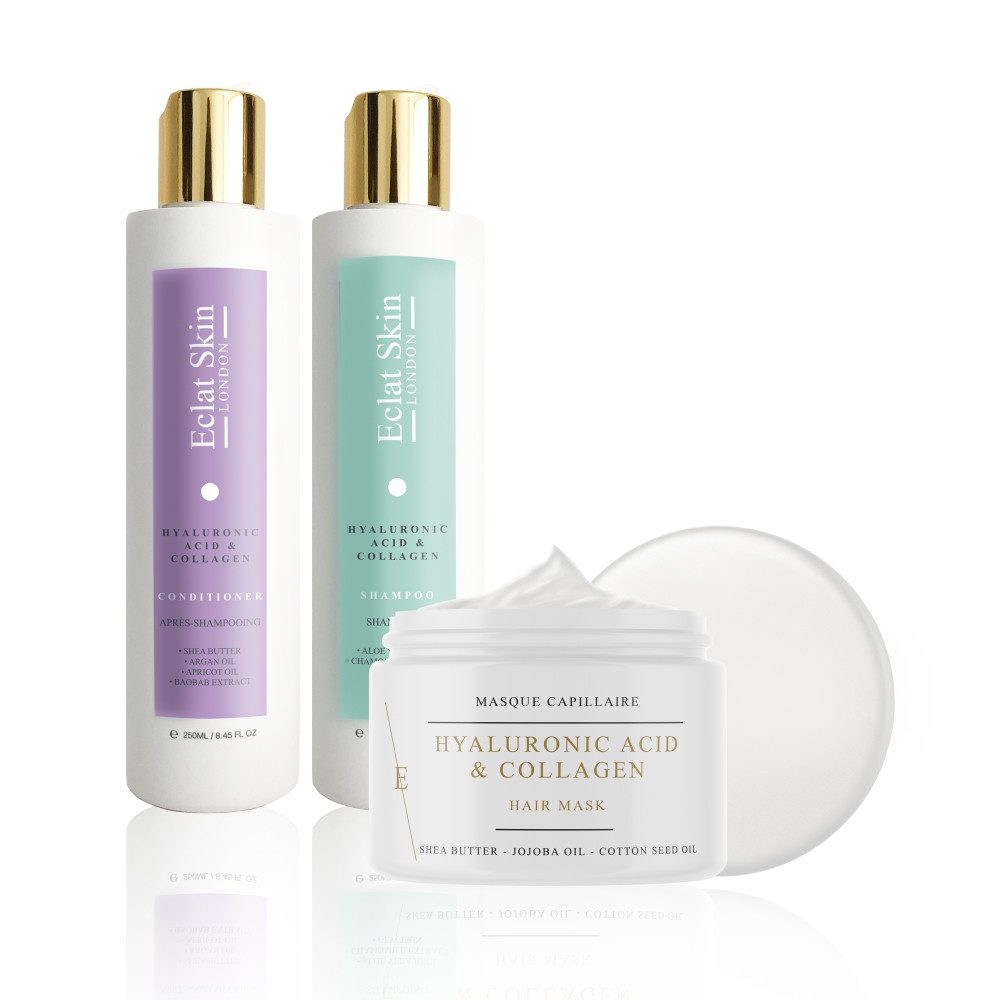 'Hyaluronic Acid + Collagen' SkinCare Set - 3 Pieces