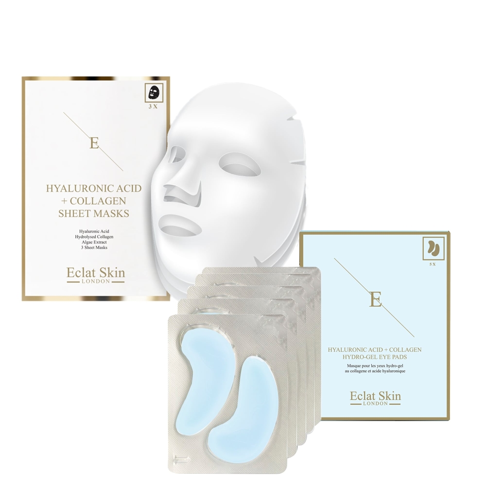 'Hyaluronic Acid & Collagen' Masks Set - 2 Pieces