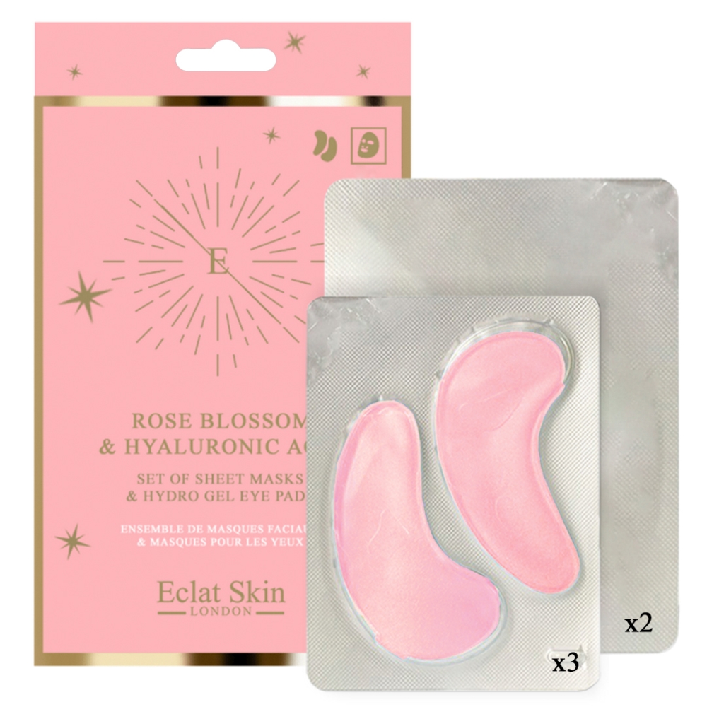 Set de masques 'Rose Blossom & Hyaluronic Acid' - 2 Pièces