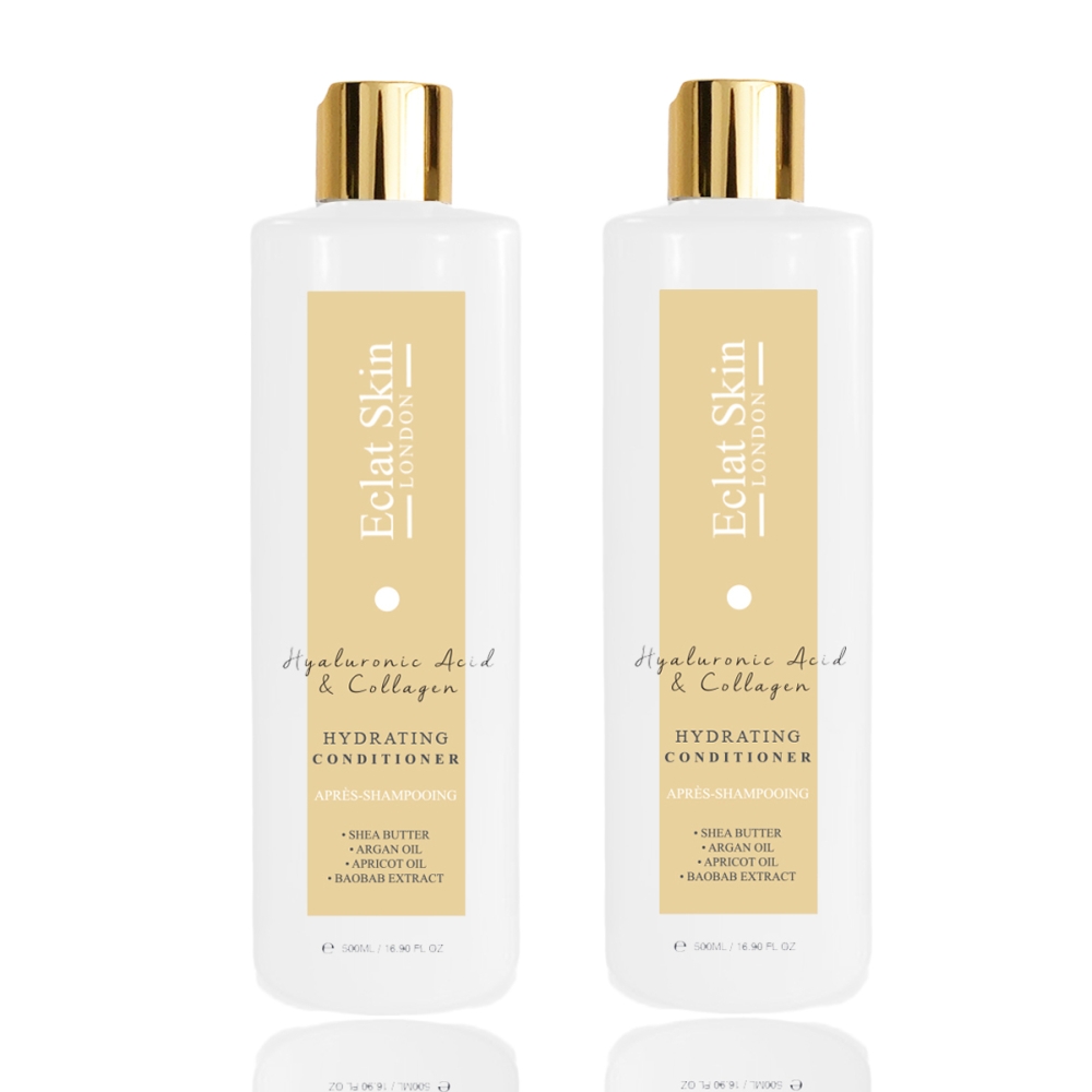 Après-shampoing 'Hyaluronic Acid & Collagen' - 500 ml, 2 Pièces