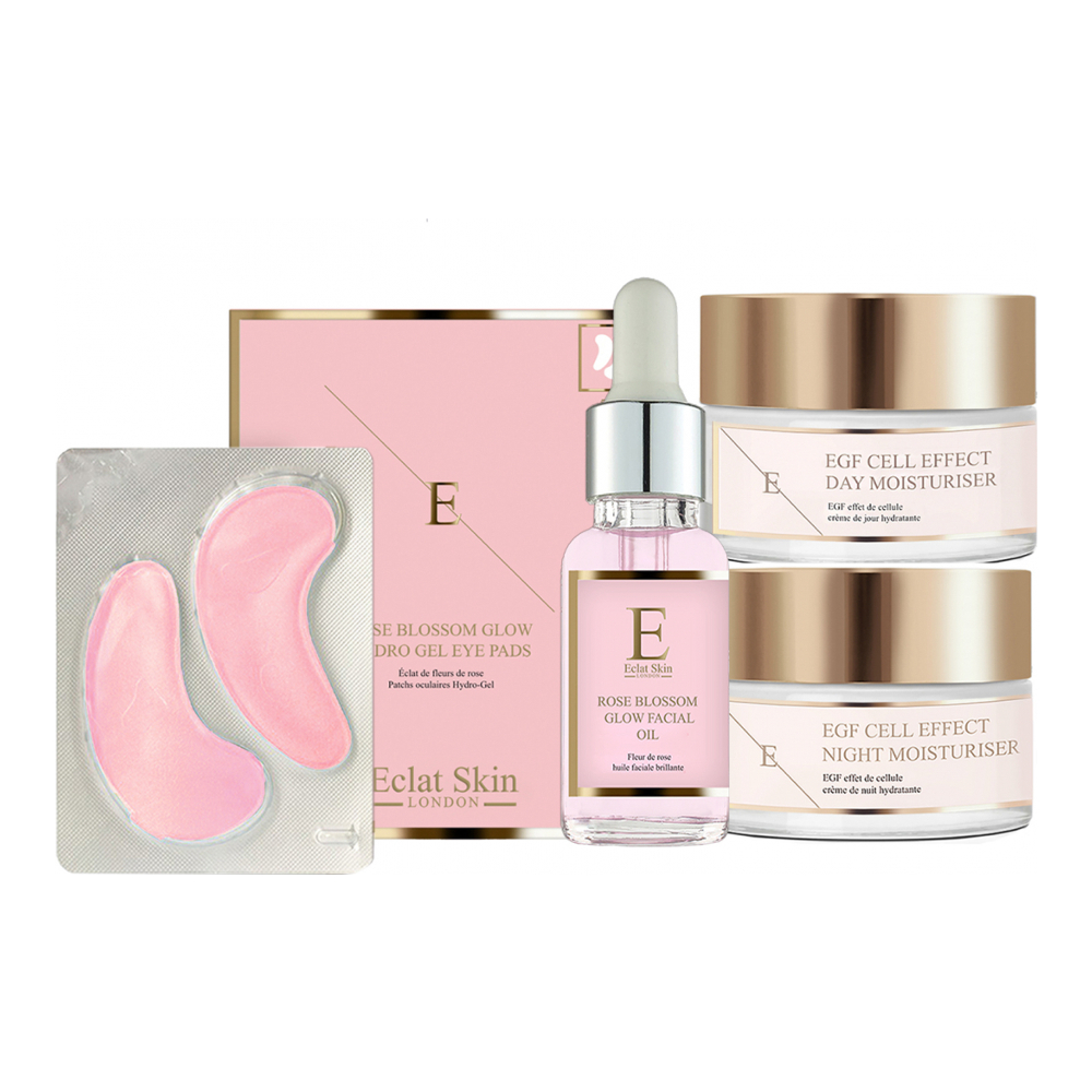 'EGF Cell Effect + Rose Blossom' SkinCare Set - 4 Pieces