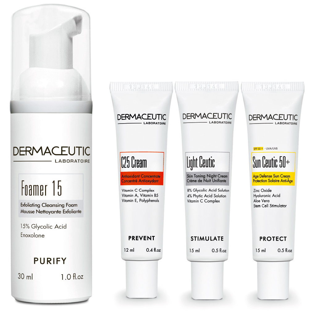 'Brighten Your Skin 21 Days' SkinCare Set - 4 Pieces