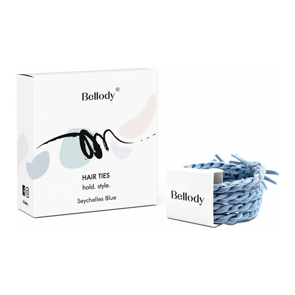 'Original' Hair Tie Set - Seychelles Blue 4 Pieces