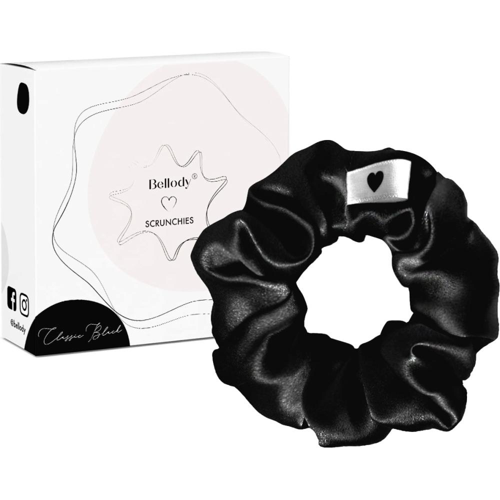 'Original Silk' Scrunchie - Classic Black