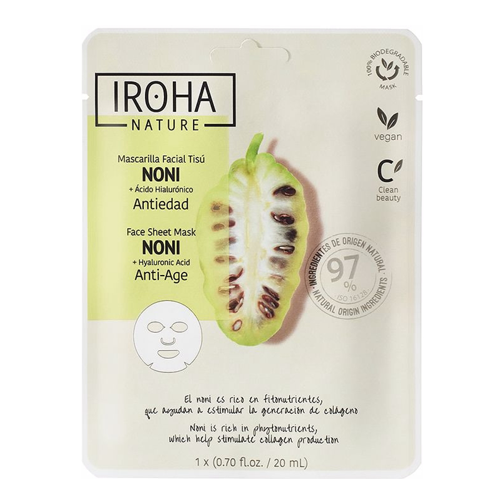 'Nature Mask Noni + Hyaluronic Acid' Sheet Mask - 20 ml