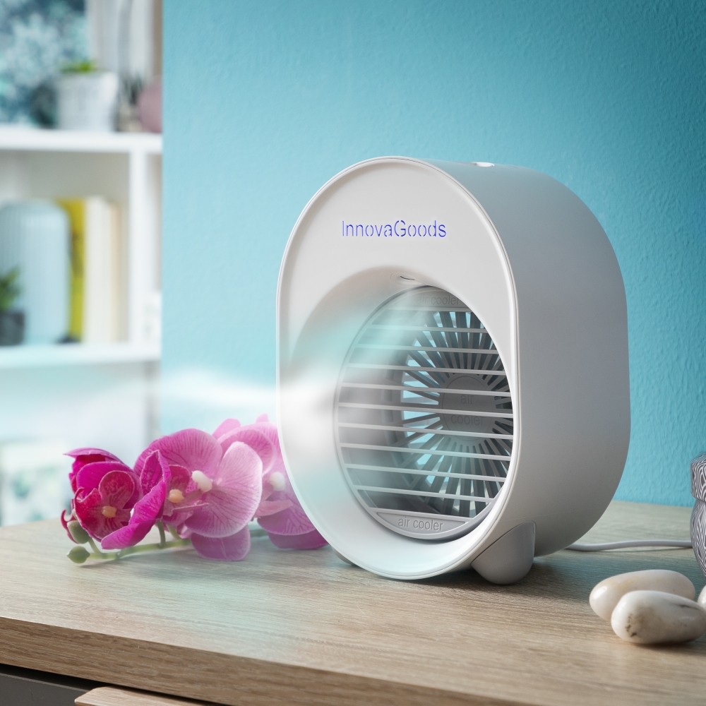 Mini Ultrasound Air Cooler-Humidifier With LED Koolizer