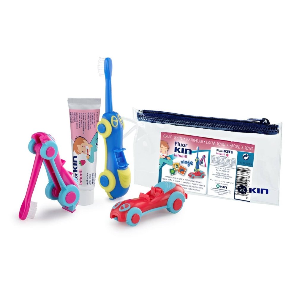 'Fluorkin Car Ride' Oral Care Set - 3 Pieces