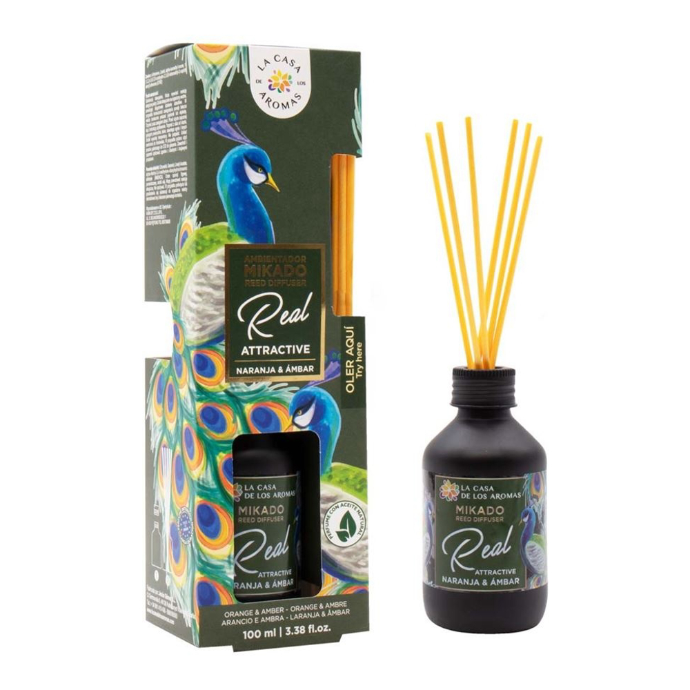 'Real Attractive' Diffuser - Orange & Amber 100 ml