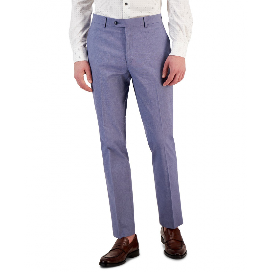 Men's Modern-Fit TH Flex Stretch Chambray Suit Separate Pant