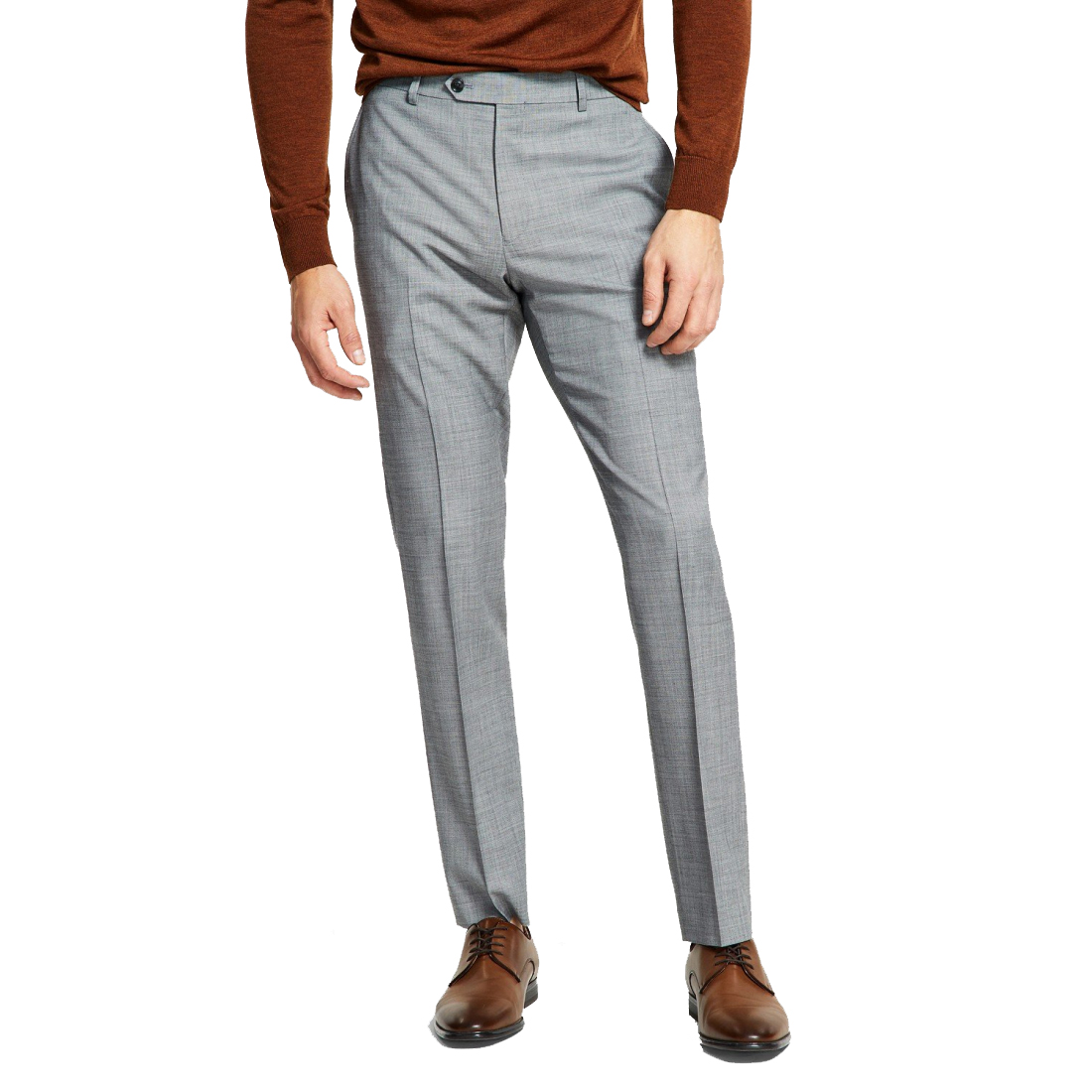 Men's Modern-Fit Wool TH-Flex Stretch Suit Separate Pants