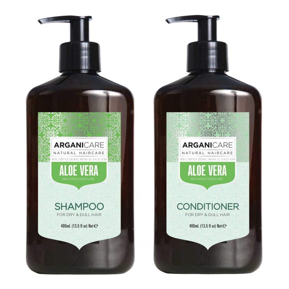 'Aloe Vera' Shampoo & Conditioner - 400 ml, 2 Pieces