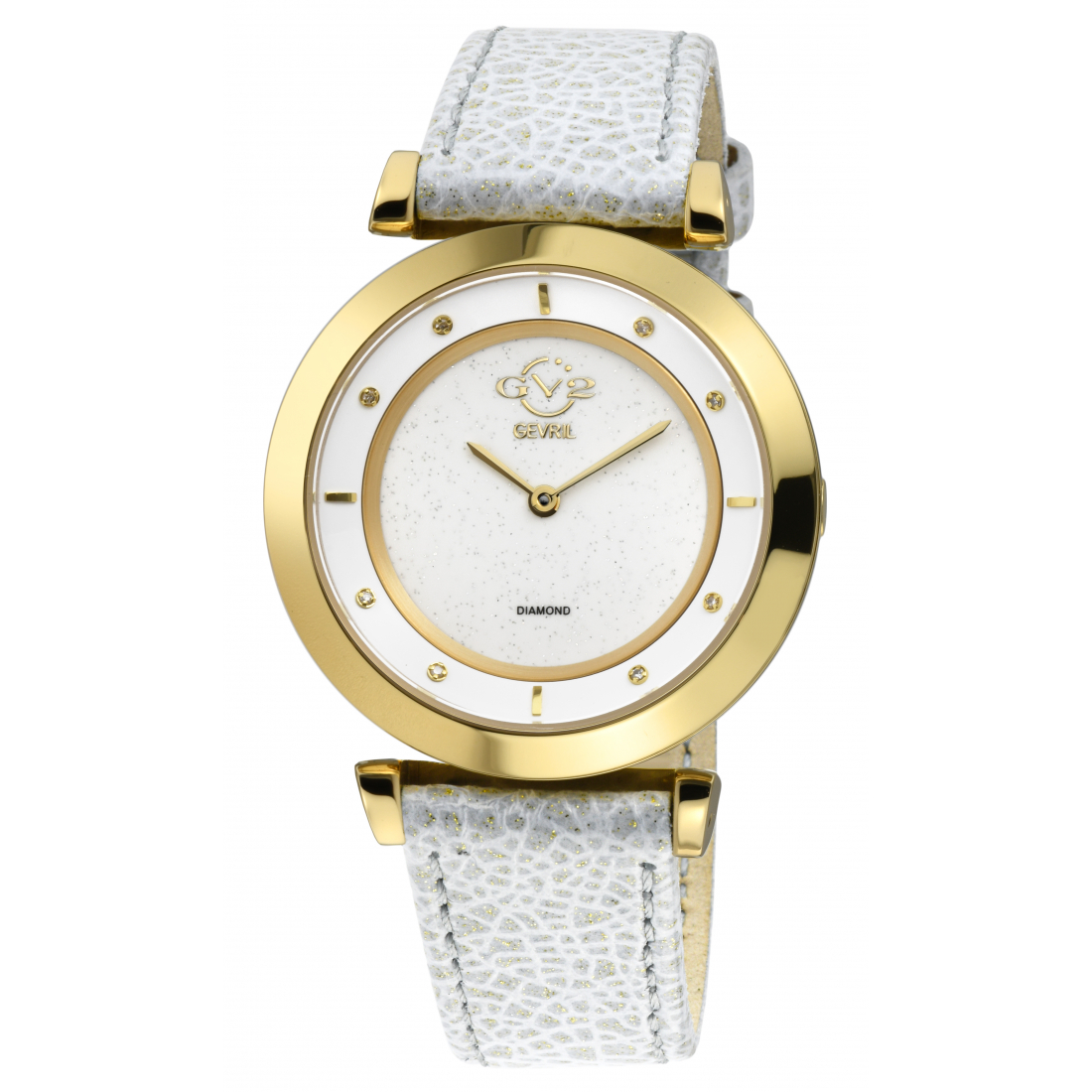 Women's Lombardy White Strap  Watch