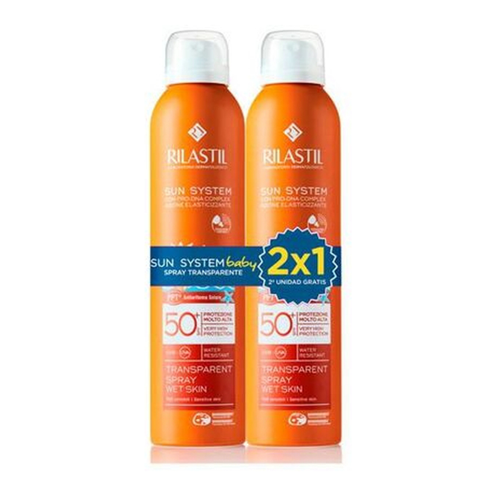 'Sun System Baby Transparent SPF50+' Sonnenschutz Spray - 200 ml, 2 Stücke