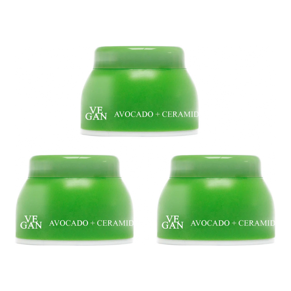 Crème contour des yeux 'Avocado + Ceramides' - 10 ml, 3 Pièces