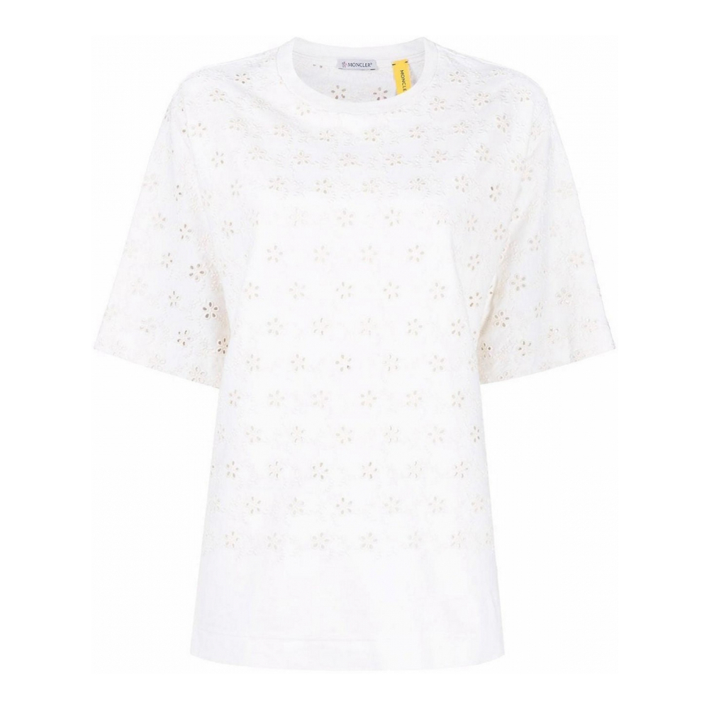 T-shirt 'Broderie Anglaise' pour Femmes