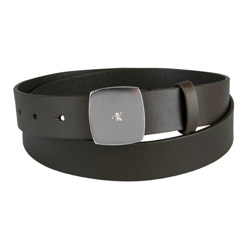 'Micro CK Logo Leather Pant Belt' pour Femmes