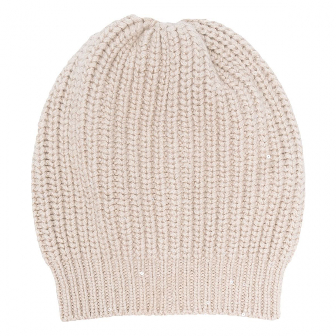 Bonnet 'Sequin-Embellished Ribbed' pour Femmes