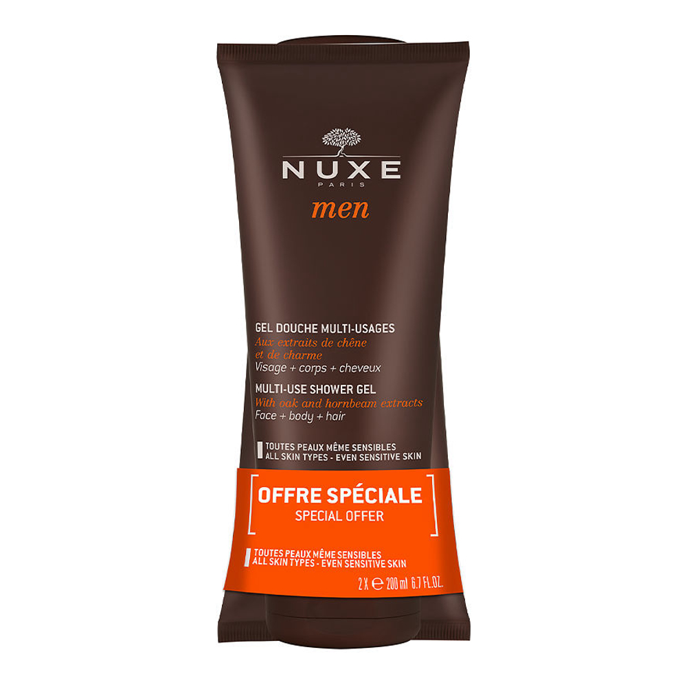 Men Gel Douche Multi-Usage - 200 ml, 2 Pièces