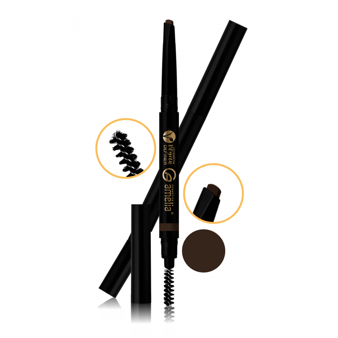 'Vegan' Eyebrow Pencil - Medium Brown 5 g