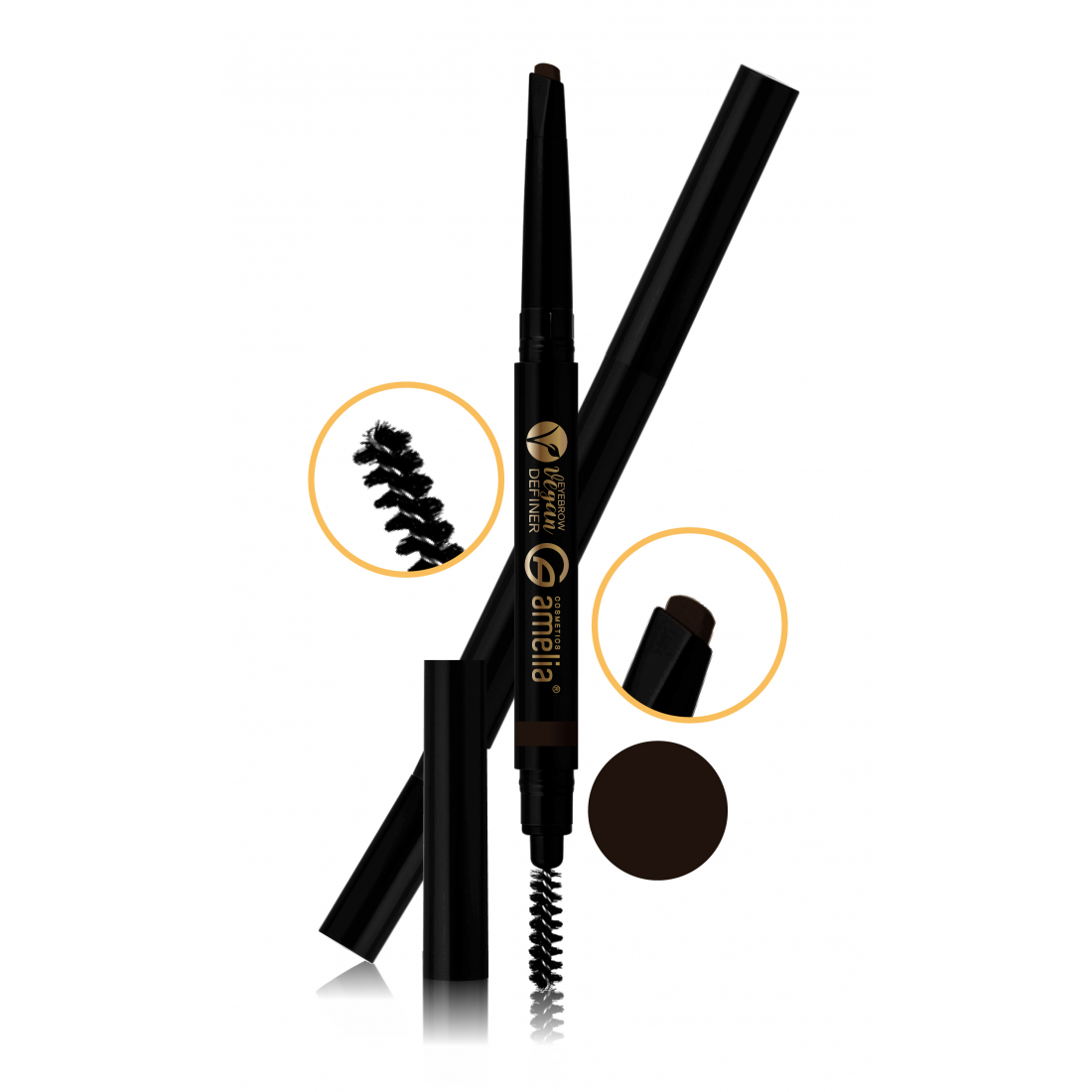 'Vegan' Eyebrow Pencil - Dark Brown 5 g