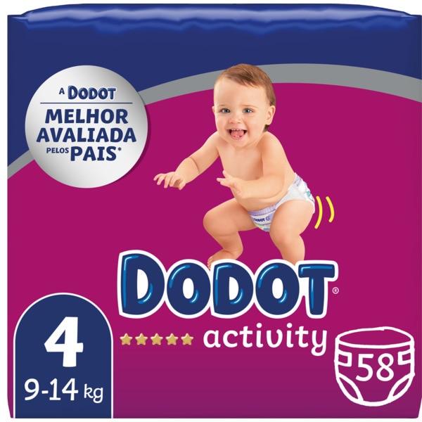 'Activity T4' Diapers - 58 Pieces