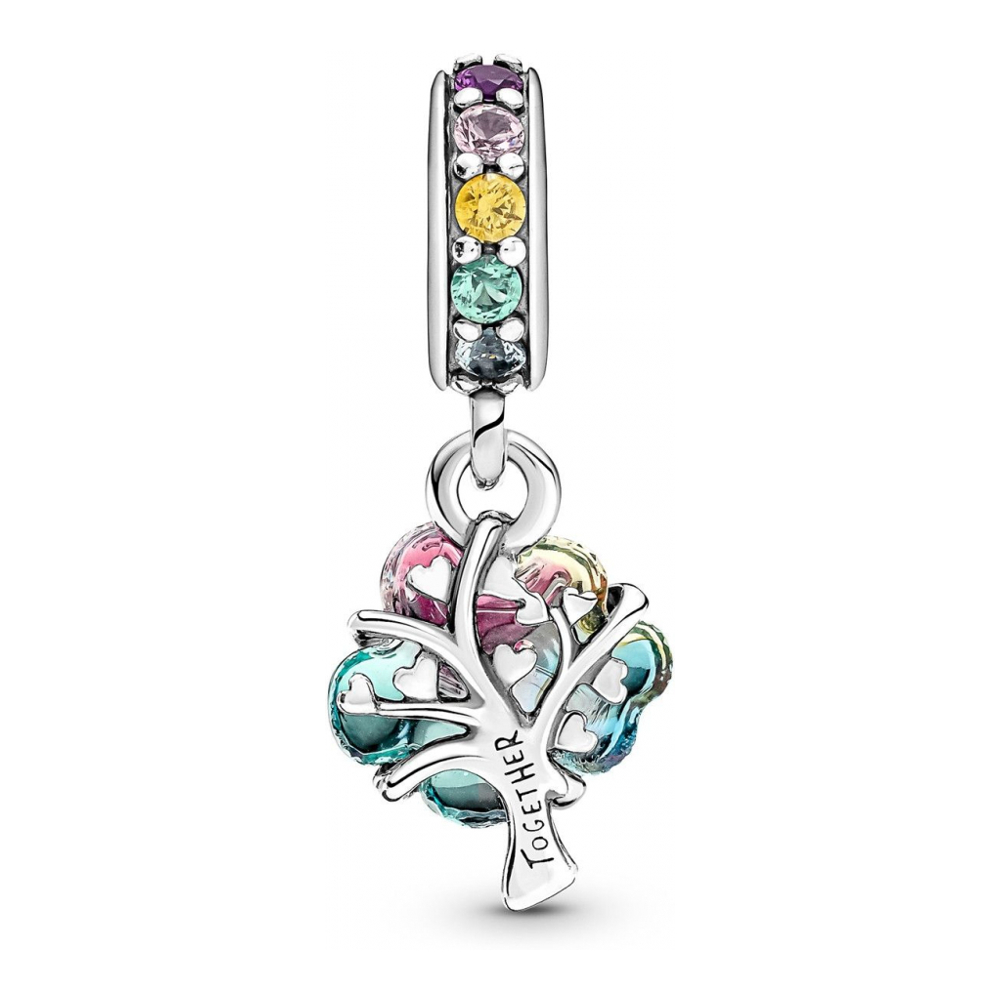 'Albero Arcobaleno Vetro Di Murano' Charm für Damen